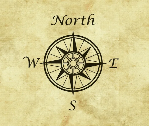 Nordkompass-Kartenpfeil — Stockfoto
