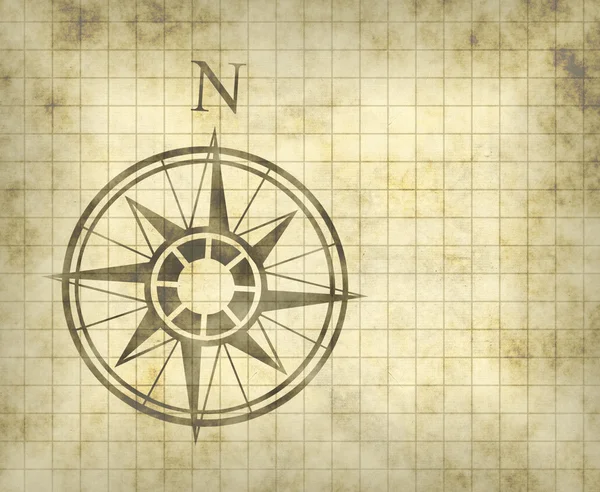 Norra kompass karta pilen — Stockfoto