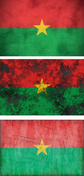 Флаг Буркина-Фасо — стоковое фото