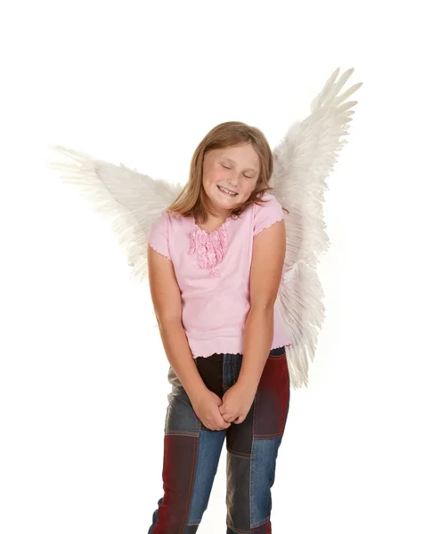 无辜的童话天使女孩 — 图库照片