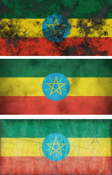 Прапор Ефіопії — стокове фото