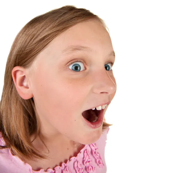 Amusing portrait on a young girl — Stock Photo, Image