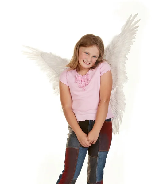 Słodkie anioły baśniowy dziewczynka — Zdjęcie stockowe