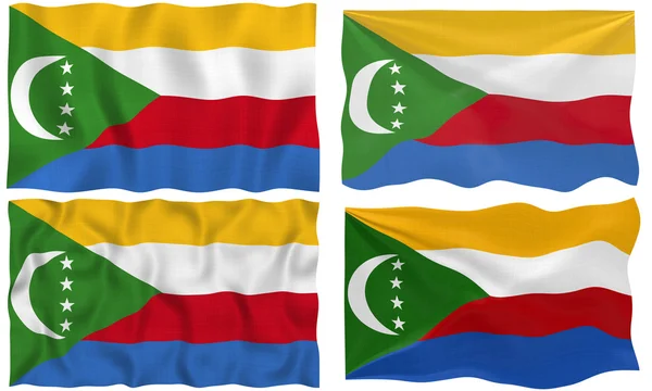 Bandera de Las Comoras — Foto de Stock