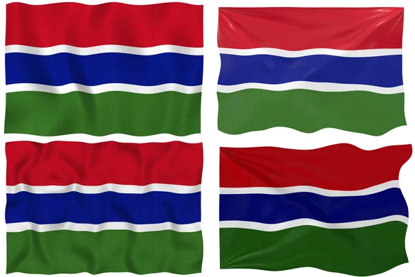 冈比亚国旗 — 图库照片