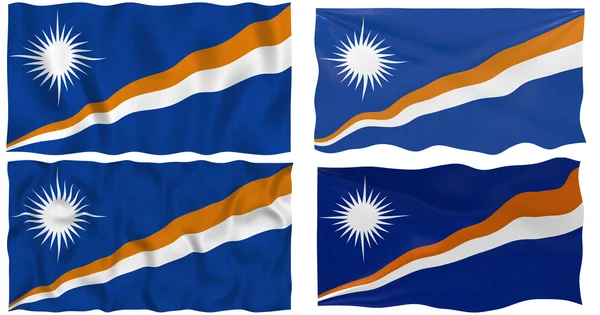 Σημαία Νήσων Μάρσαλ — Φωτογραφία Αρχείου