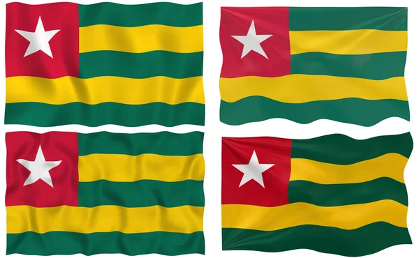 Flaga togo — Zdjęcie stockowe