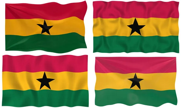 Ghána zászlaja — Stock Fotó