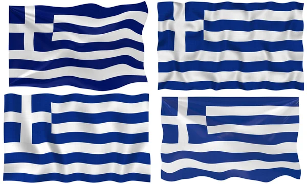 그리스의 깃발 — 스톡 사진
