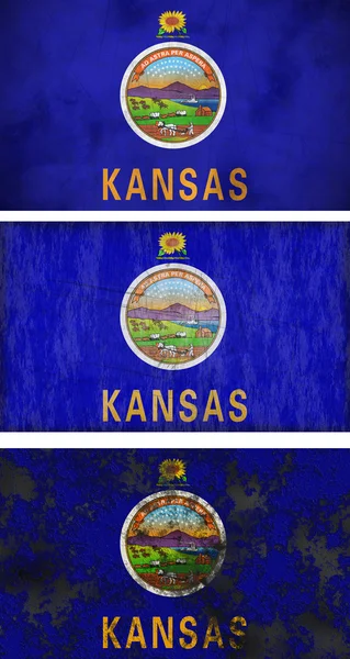 Bandera de Kansas —  Fotos de Stock