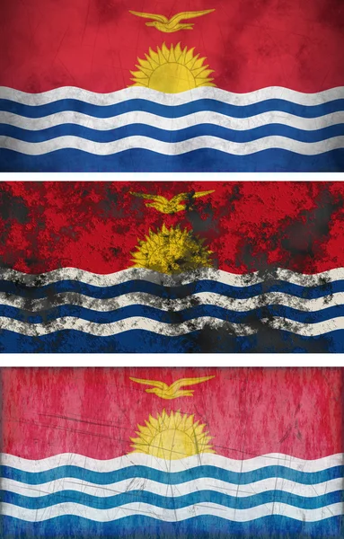 基里巴斯的旗子 — 图库照片