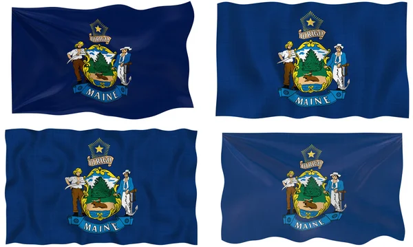 Bandeira do Maine — Fotografia de Stock