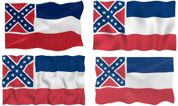 国旗的密西西比州 — 图库照片