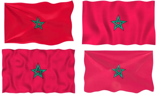 Drapelul Marocului — Fotografie, imagine de stoc