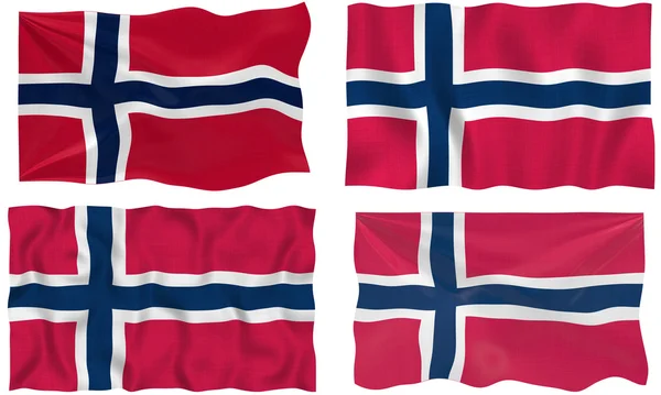 Vlag van Noorwegen — Stockfoto