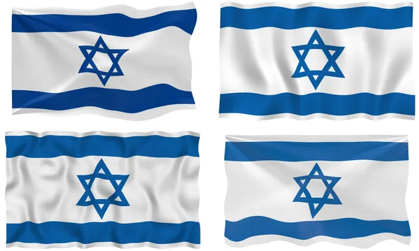 Izrael zászlója — Stock Fotó