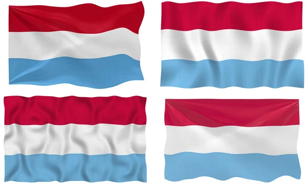 Flaga Luksemburga — Zdjęcie stockowe
