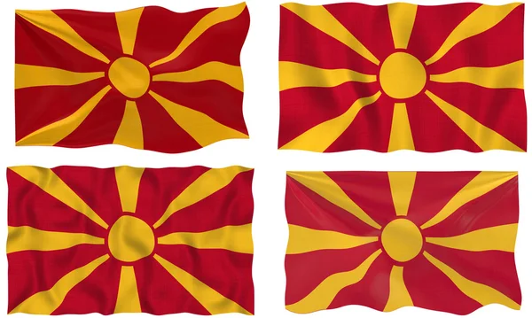 Bandiera della Macedonia — Foto Stock