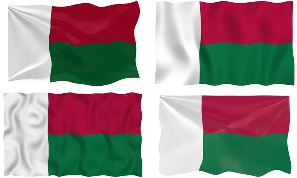Madagaskars flagg — Stockfoto