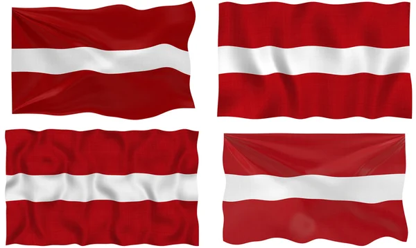 Lettország zászlaja — Stock Fotó