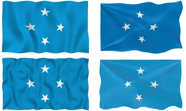 Флаг микронезии — стоковое фото