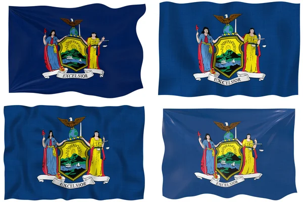 Vlajka státu new york — Stock fotografie