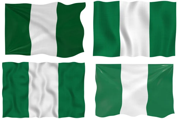 Nijerya Bayrağı — Stok fotoğraf