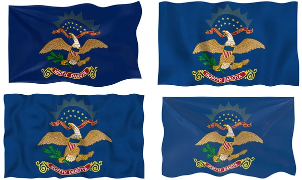 North Dakotas flagga — Stockfoto