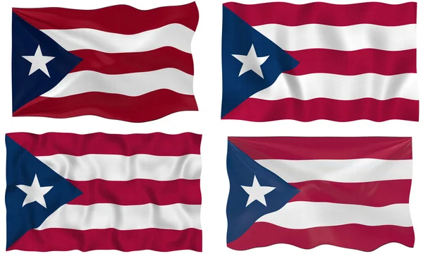 Vlajka Portorika — Stock fotografie