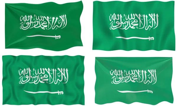 国旗的沙特阿拉伯 — 图库照片