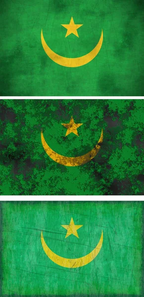Vlajka mauritana — Stock fotografie