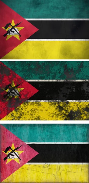 Moçambiques flagga — Stockfoto