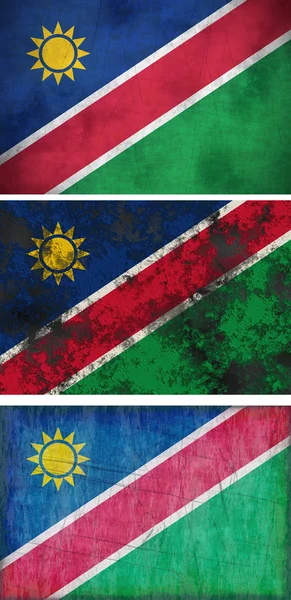 Grunge drapeaux de nambia — Photo