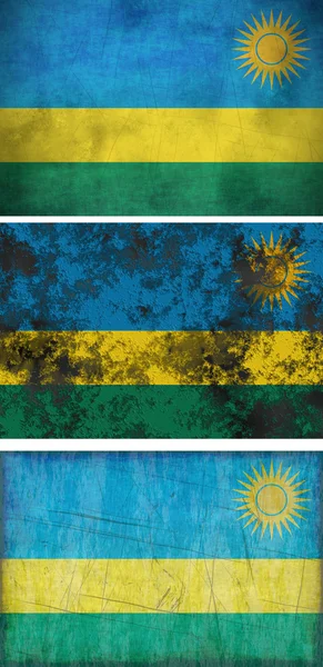 Vlag van rwanda — Stockfoto