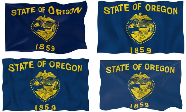Flaga stanowa Oregonu — Zdjęcie stockowe