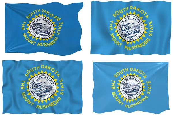 南达科塔州的旗子 — 图库照片