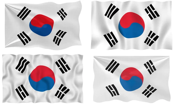 stock image Flag of South Korea