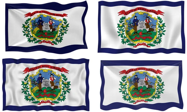 Nyugat-virginia zászlaja — Stock Fotó
