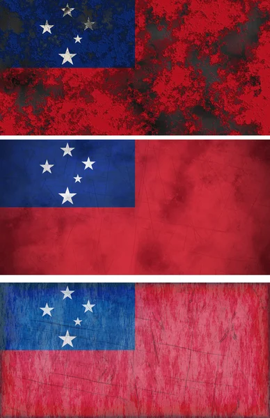 Vlag van samoa — Stockfoto