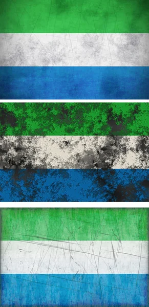 Bandera de Sierra Leona — Foto de Stock
