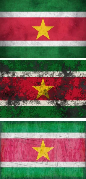 Surinamská vlajka — Stock fotografie