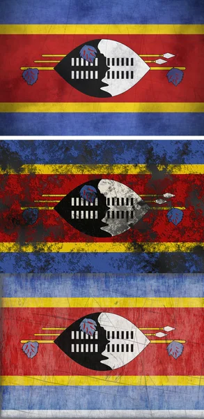 Svaziland bayrağı — Stok fotoğraf