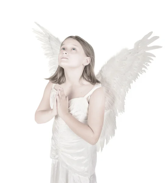 Liten ängel flicka — Stockfoto