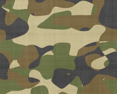 Jungle camouflage fabric clipart