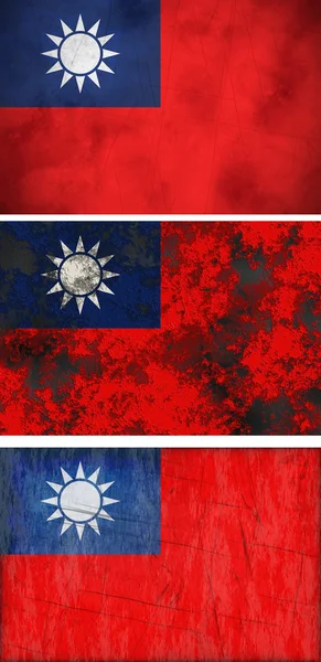 Σημαία της Ταϊβάν Δημοκρατία της Κίνας — Φωτογραφία Αρχείου