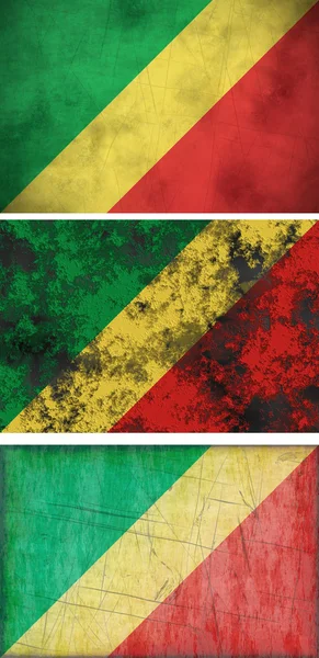 Flag of the republic of the Congo — Stock Photo, Image