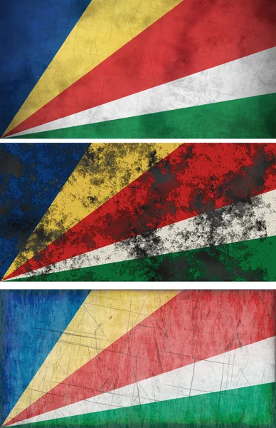 Seychelská vlajka — Stock fotografie