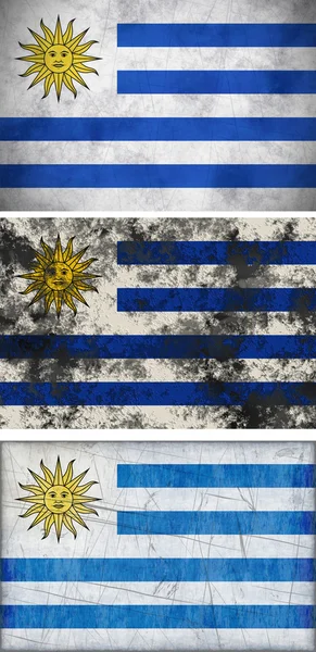 Прапор Уругваю — стокове фото