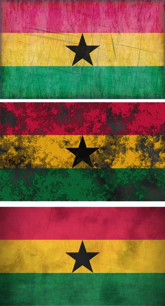 加纳的旗子 — 图库照片