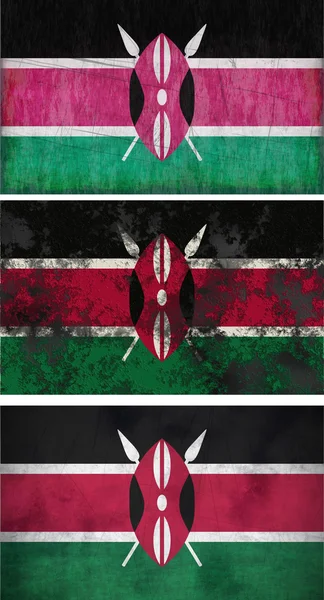 肯尼亚的旗子 — 图库照片